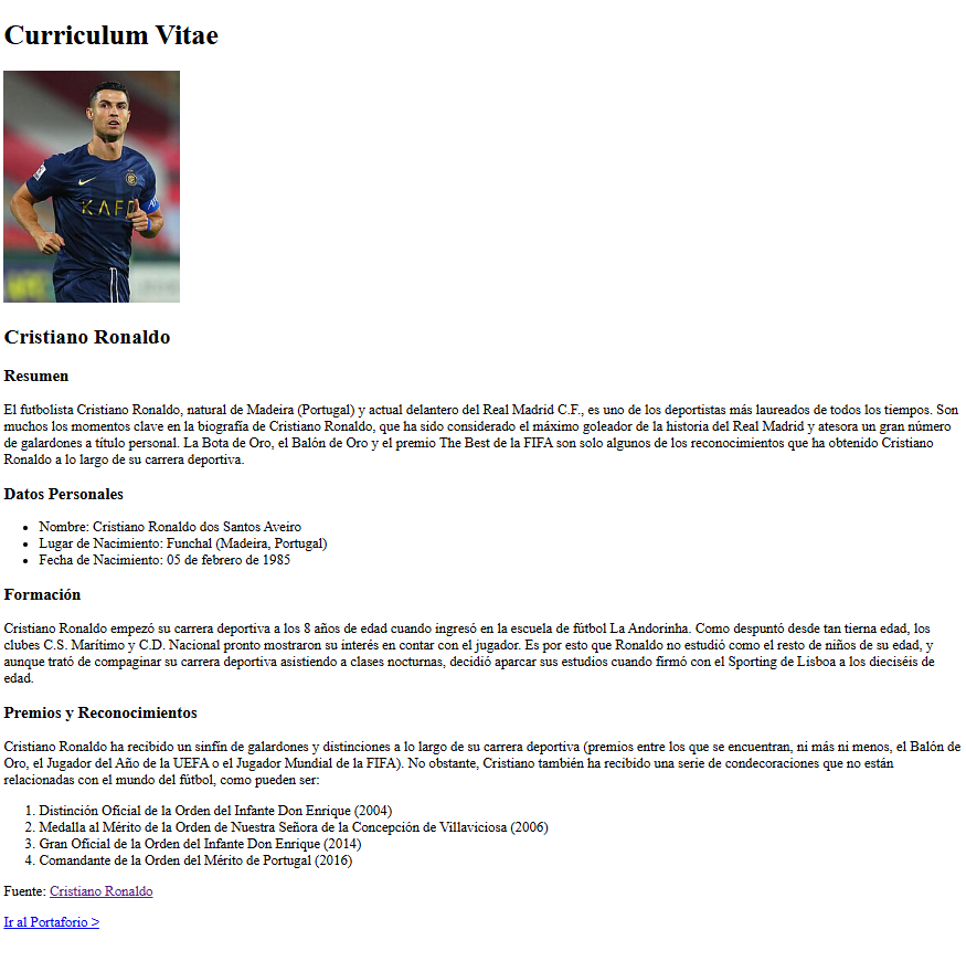 Primer Curriculum