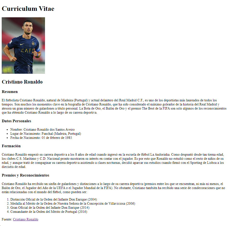Foto Curriculum